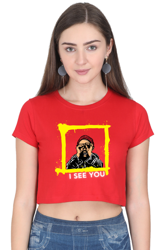 Brow I See You Women's Crop Top