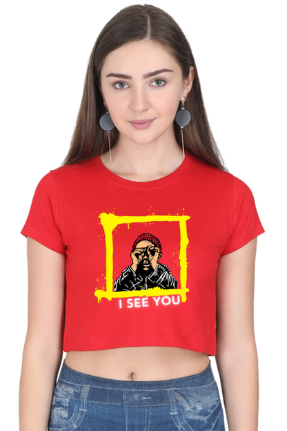 Brow I See You Women's Crop Top