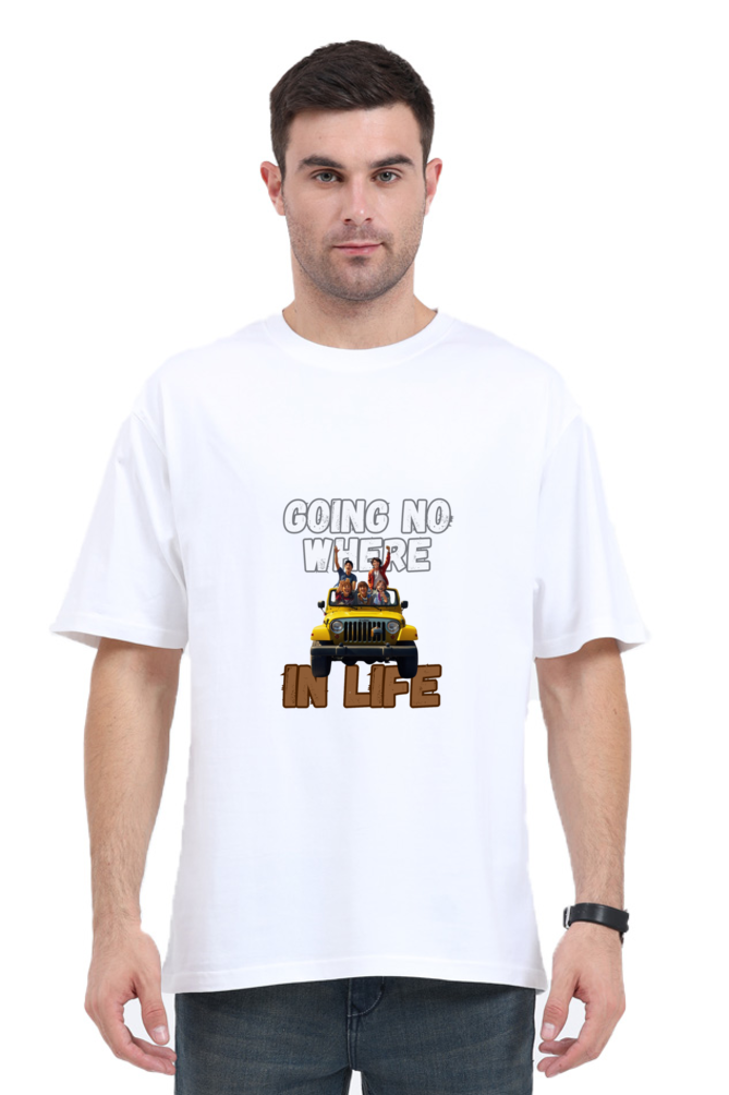 Brow Going No Where in Life Oversized T-Shirt