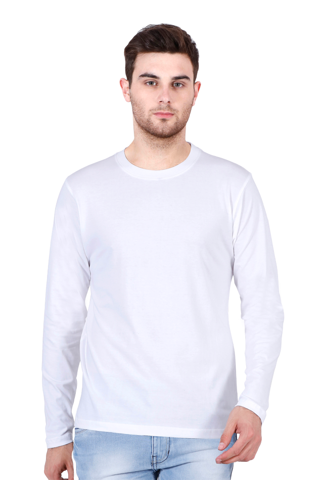 Brow Men's White Full Sleeve T Shirt