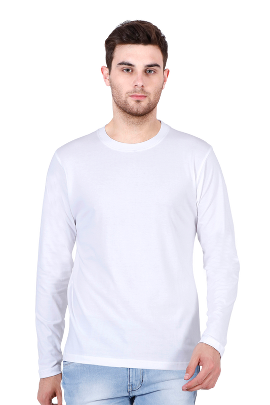 Brow Men's White Full Sleeve T Shirt