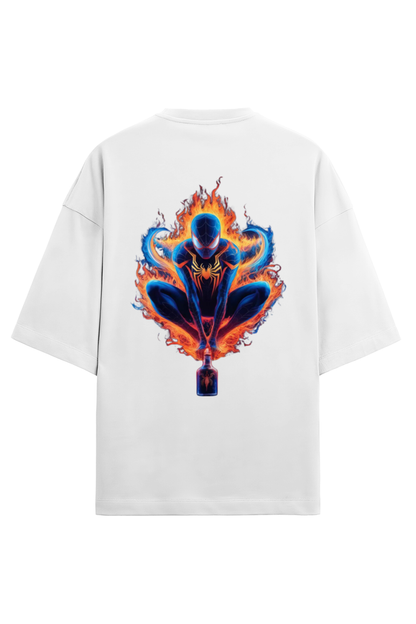 Brow Unisex Spiderman Oversized Terry Tshirt