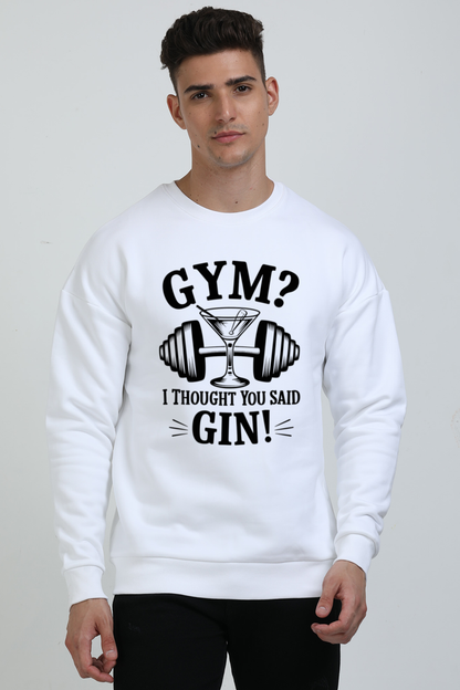 Brow Gym - Gin Unisex Oversized Sweatshirt