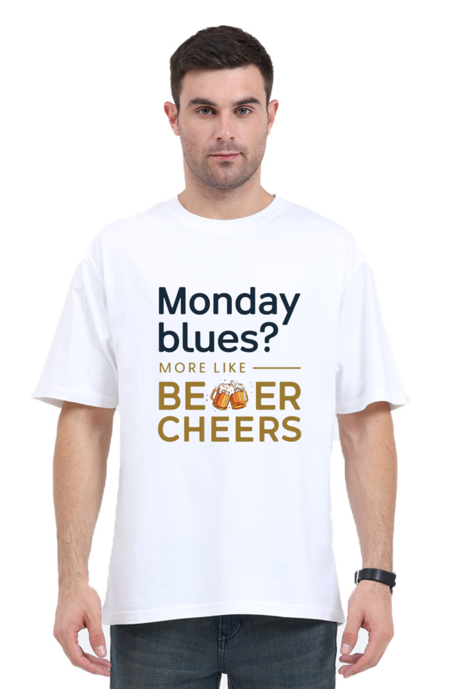 Brow Monday Blues Oversized T-Shirt