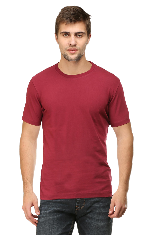 Brow Men's Plain Maroon T-Shirt