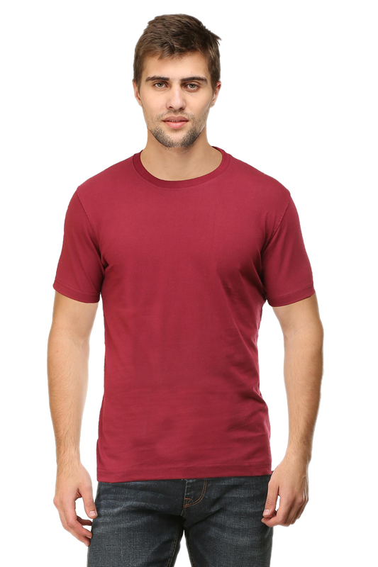 Brow Men's Plain Maroon T-Shirt