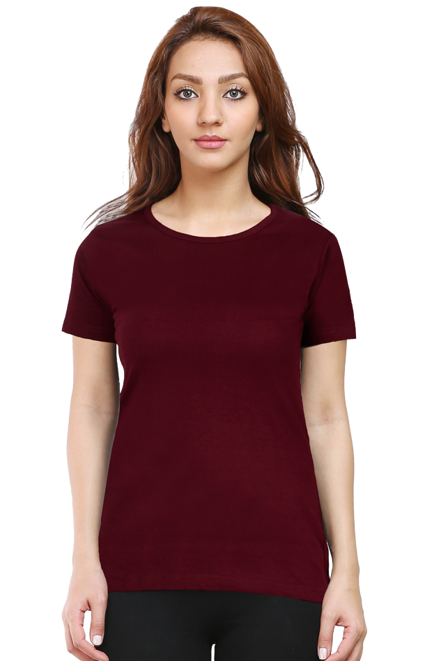 Brow Women's Plain Maroon T-Shirt