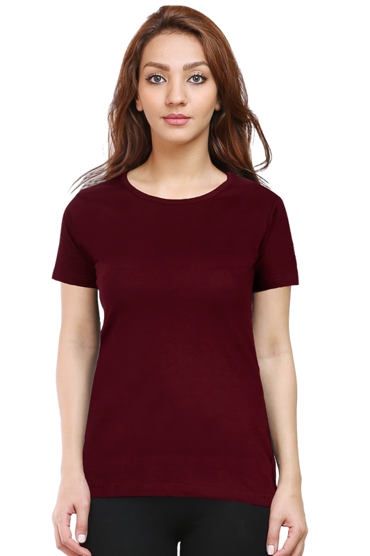 Brow Women's Plain Maroon T-Shirt