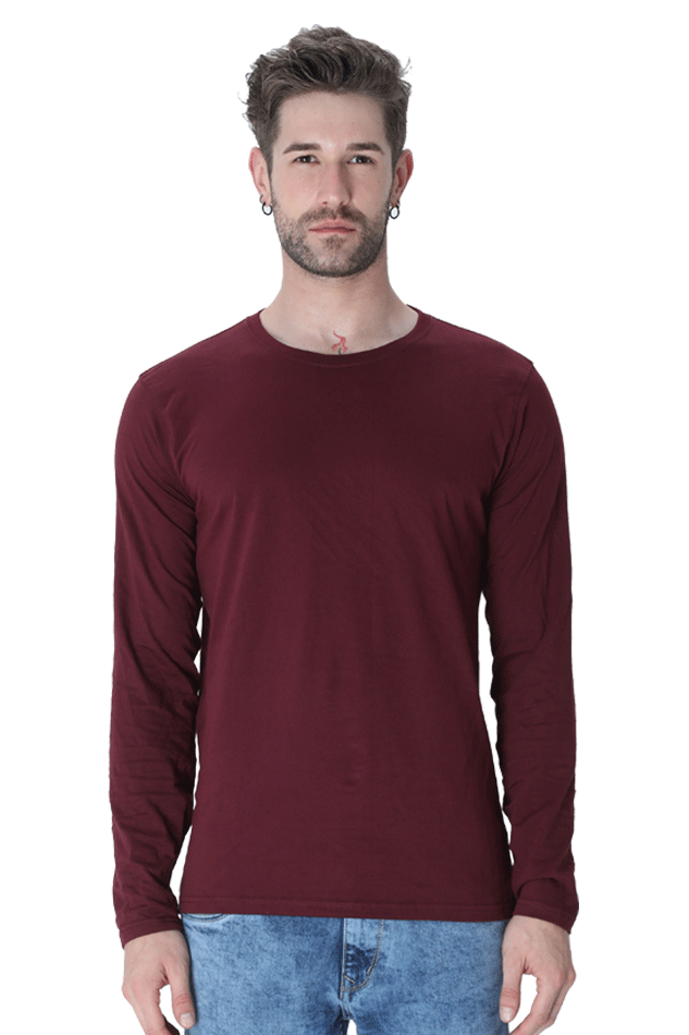 Brow Men's Maroon Full Sleeve T Shirt