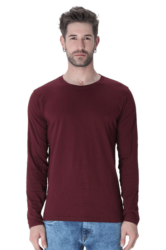 Brow Men's Maroon Full Sleeve T Shirt