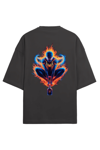 Brow Unisex Spiderman Oversized Terry Tshirt