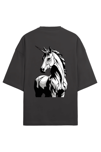 Brow Unisex Unicorn Oversized Terry Tshirt