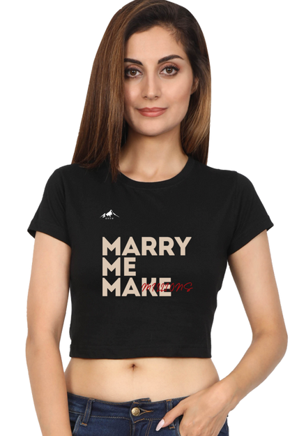 Brow Marry Me Make Millions Crop top Women