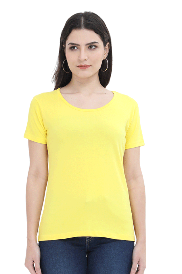 Brow Women's Plain Yellow T-Shirt