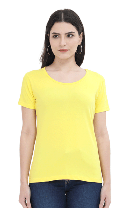 Brow Women's Plain Yellow T-Shirt