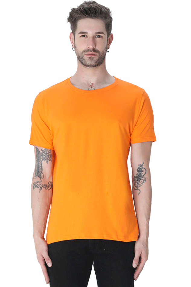 Brow Men's Plain Orange T-Shirt