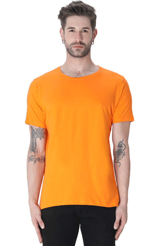 Brow Men's Plain Orange T-Shirt