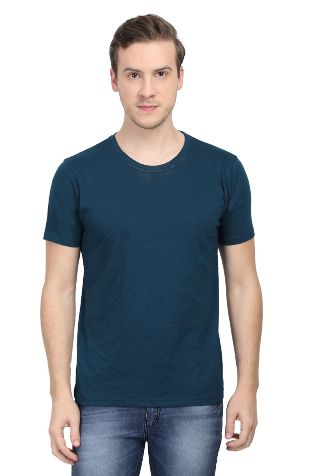 Brow Men's Plain Petrol Blue T-Shirt