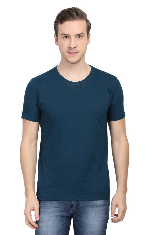 Brow Men's Plain Petrol Blue T-Shirt