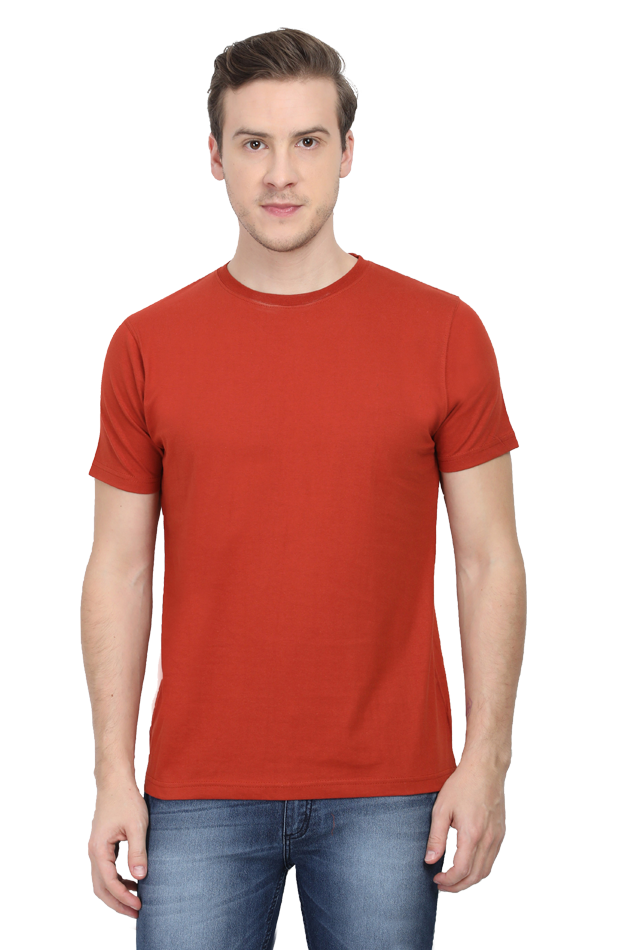 Brow Men's Plain Brick Red T-Shirt