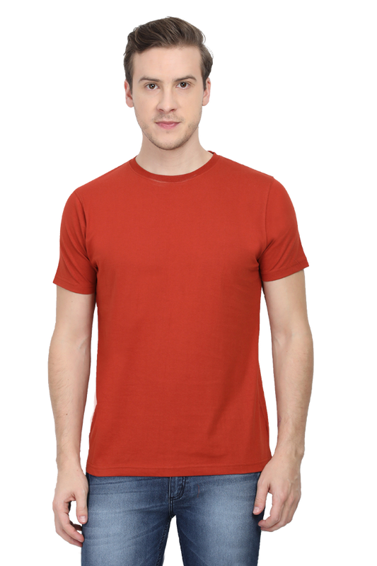 Brow Men's Plain Brick Red T-Shirt