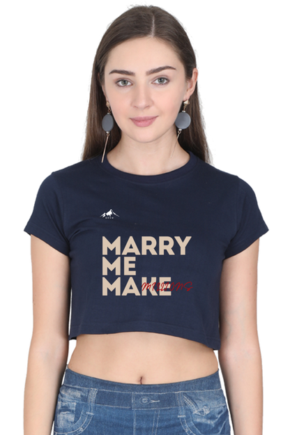 Brow Marry Me Make Millions Crop top Women