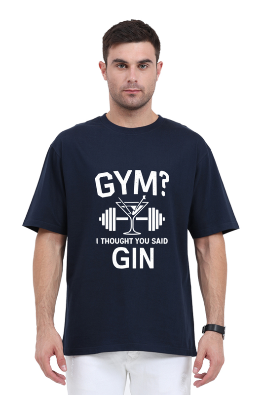 Brow Gym - Gin Unisex Oversized T-Shirt