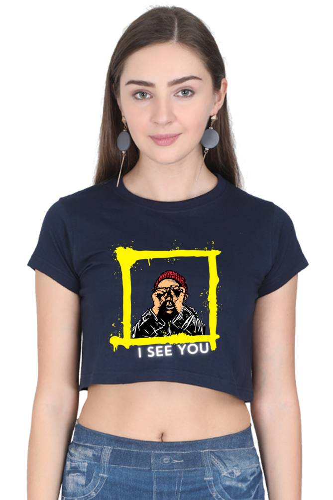 Brow I See You Women's Crop Top