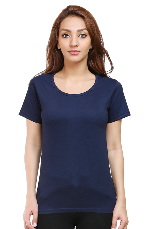 Brow Women's Plain Navy Blue T-Shirt