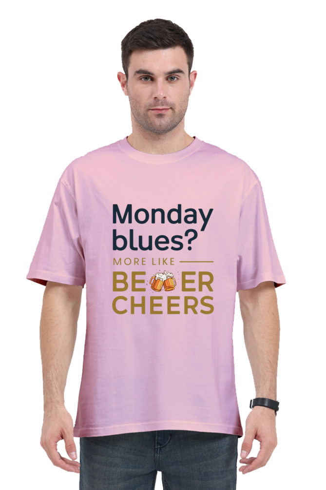 Brow Monday Blues Oversized T-Shirt