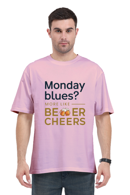 Brow Monday Blues Oversized T-Shirt