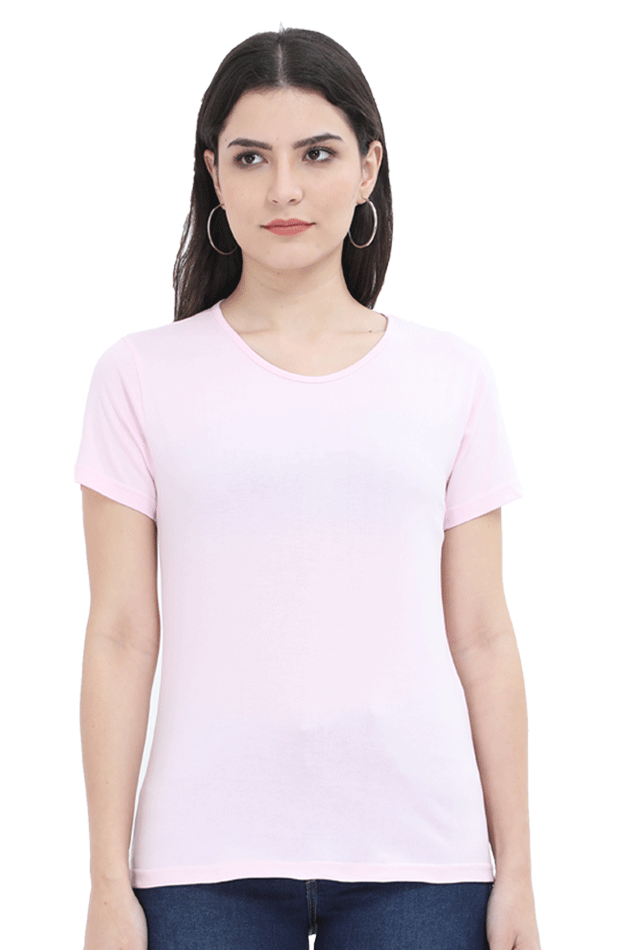 Brow Women's Plain Light Baby Pink T-Shirt