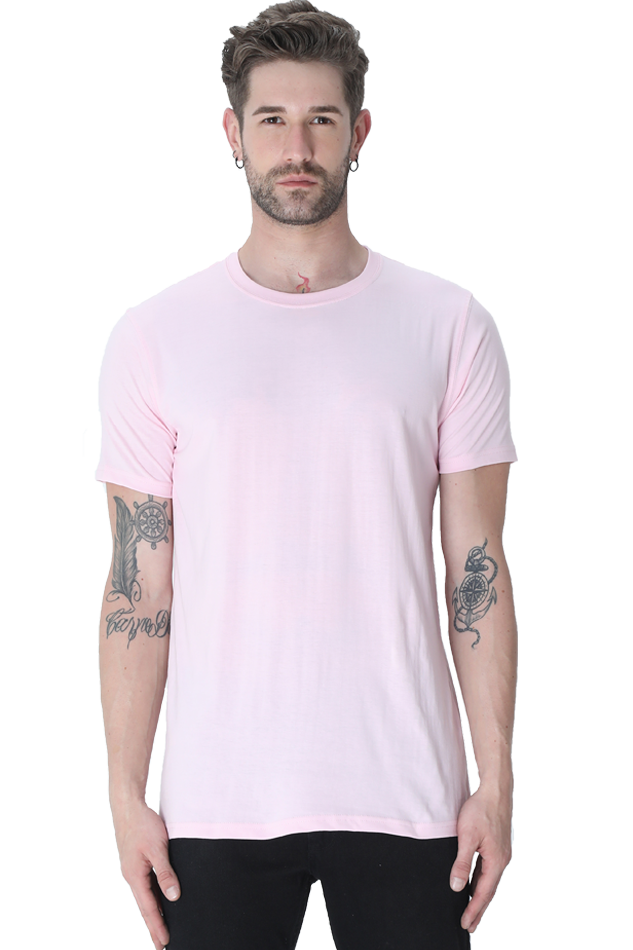 Brow Men's Plain Baby Pink T-Shirt