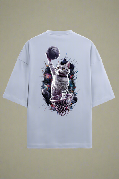 Brow Cat BasketBall unisex Terry Oversized T-Shirt