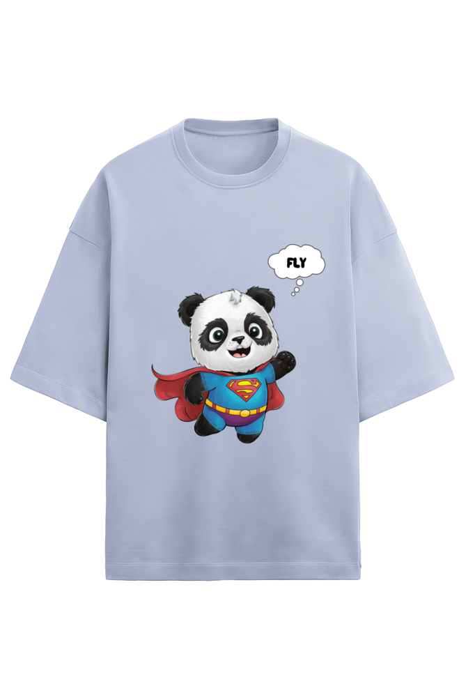 Brow Super Panda Terry Unisex Oversized T-Shirt