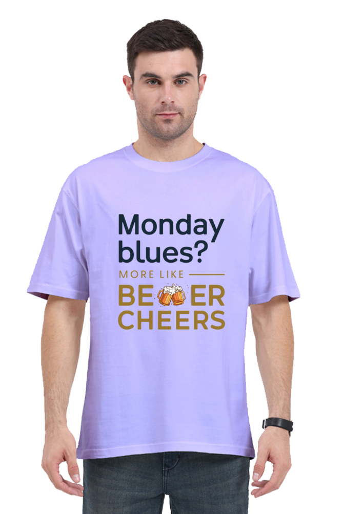 Brow Monday Blues Oversized T-Shirt