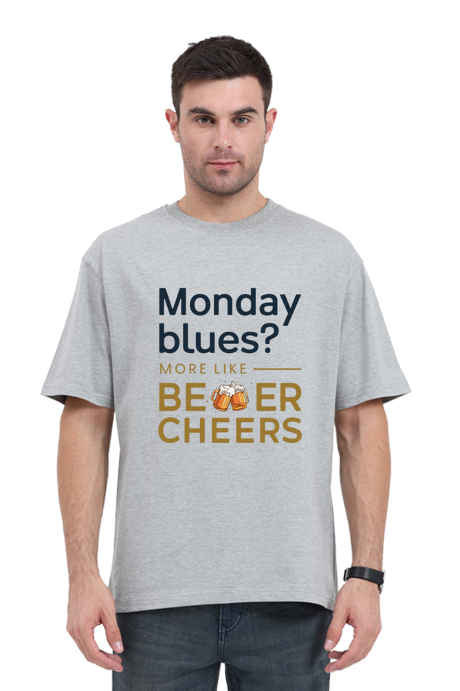 Brow Monday Blues Oversized T-Shirt