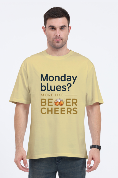 Brow Monday Blues Oversized T-Shirt