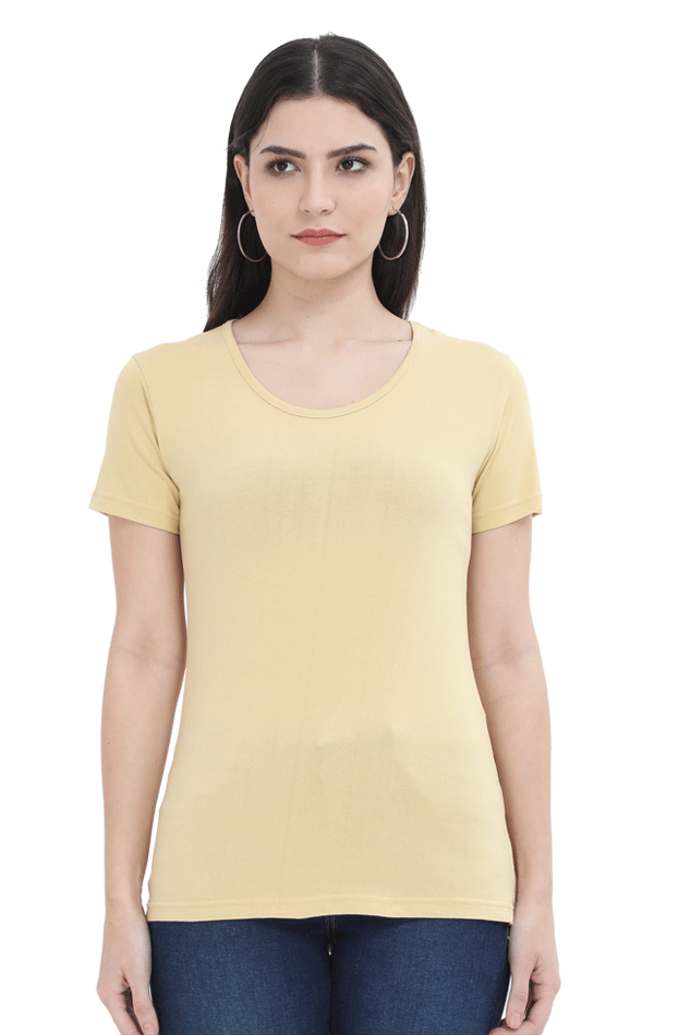 Brow Women's Plain Beige T-Shirt