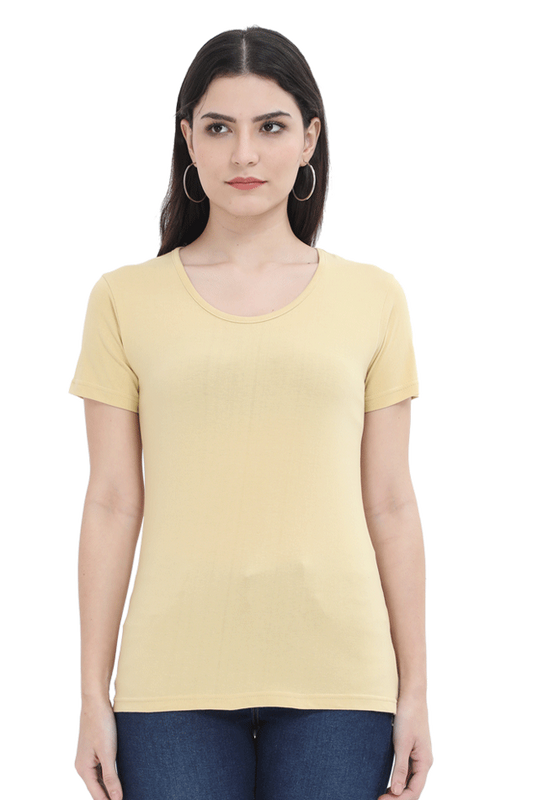 Brow Women's Plain Beige T-Shirt