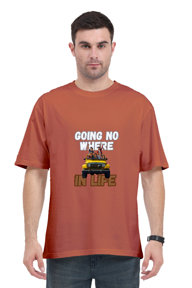 Brow Going No Where in Life Oversized T-Shirt