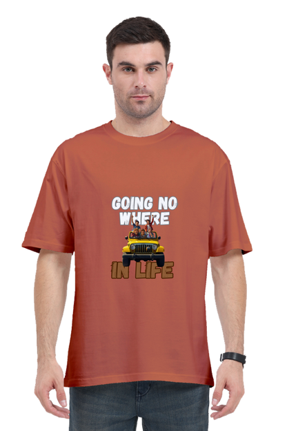 Brow Going No Where in Life Oversized T-Shirt