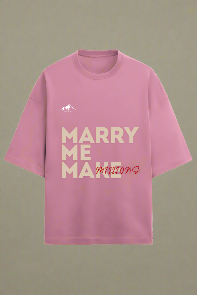 Brow Marry Me Make Millions Terry unisex Oversized Mens