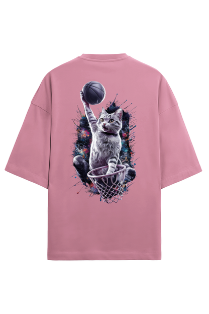 Brow Cat BasketBall unisex Terry Oversized T-Shirt