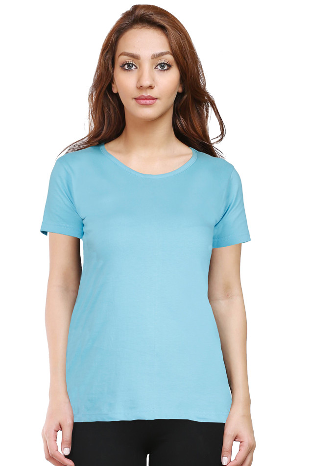 Brow Women's Plain Sky Blue T-Shirt