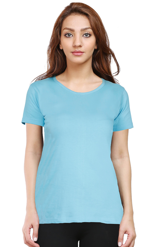 Brow Women's Plain Sky Blue T-Shirt