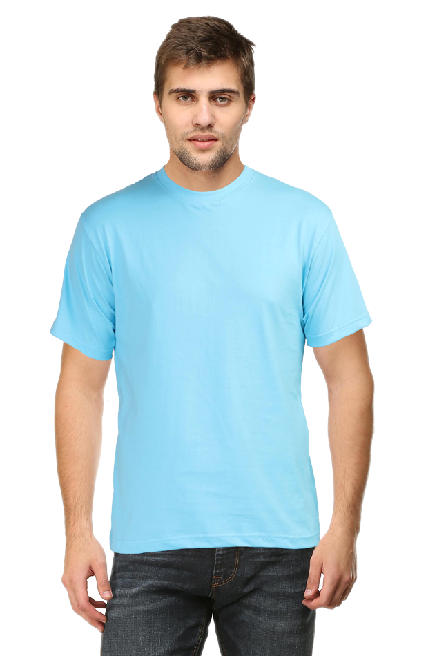 Brow Men's Plain Sky Blue T-Shirt