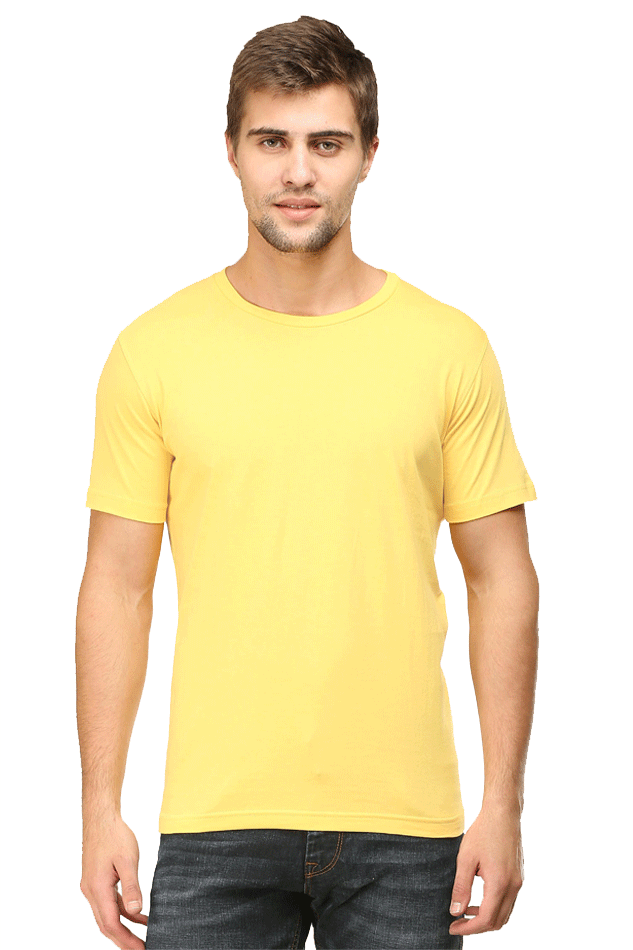 Brow Men's Plain Old Yellow T-Shirt