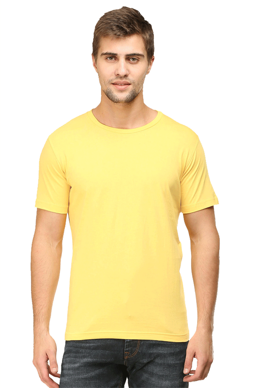 Brow Men's Plain Old Yellow T-Shirt