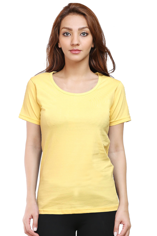 Brow Women's Plain Classic Yellow T-Shirt